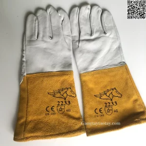 Găng tay da hàn tig dài 30cm