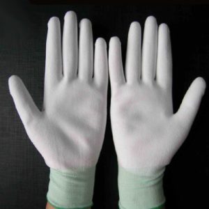 Găng tay poly 13 kim cổ dài 12cm (Trắng,đen,xám,xanhdương,tím) GT615-43