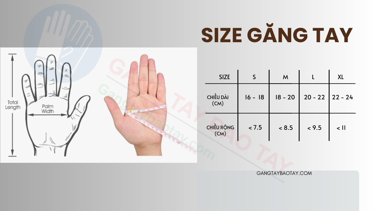 Size Găng Tay